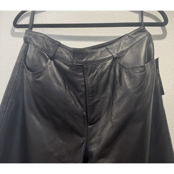 I.N.C. International Concepts 100% Leather Pants Women’s Size 10 Lined Sexy Boho - Picture 5 of 10